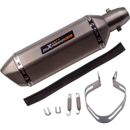 Universal Motorcycle 370mm Exhaust Muffler Silencer Slip On DB Killer 38-51mm