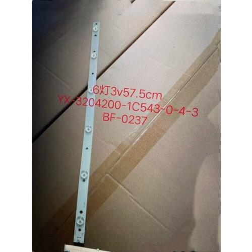 High quality LCD TV backlight Y-3204200-1C543-0-4-3BF-0237 6LEDS 3V 57.5CM Strip Universal lamp