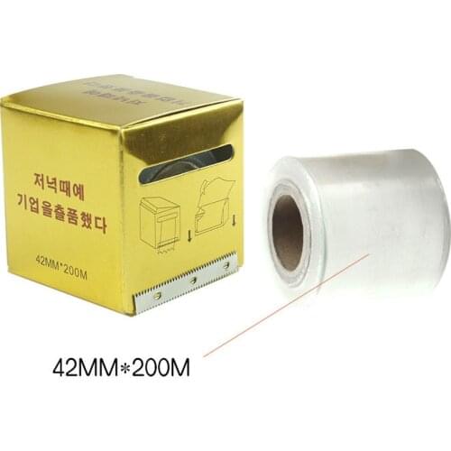 1 Roll 42MM*200M Tattoo Clear Wrap Cover Preservative Film Microblading Tattoo Film For Permanent Makeup Tattoo Eyebrow Supplies