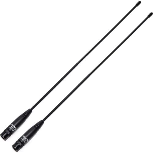 2Pcs Nagoya NA-771 BNC Dual Band VHF/UHF 144/430MHz Soft Antenna NA771 For Walkie Talkie Icom IC-V8 IC-V82 IC-V85 etc Ham Radio