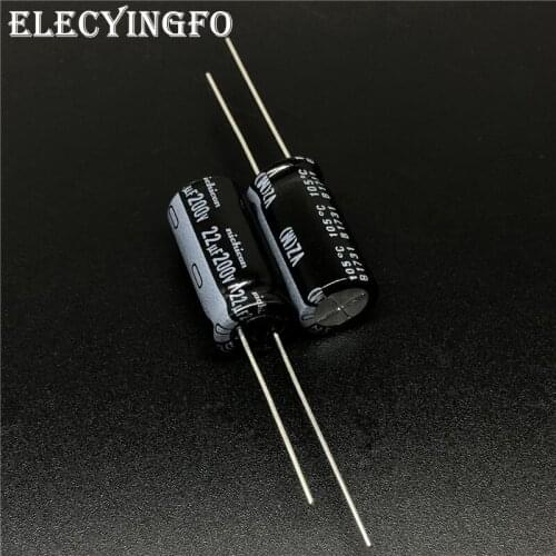 5Pcs/50pcs 22uF 200V22uf NICHICON VZ Series 10x20mm Wide Temperature Range 200V22uF Aluminum Electrolytic Capacitor