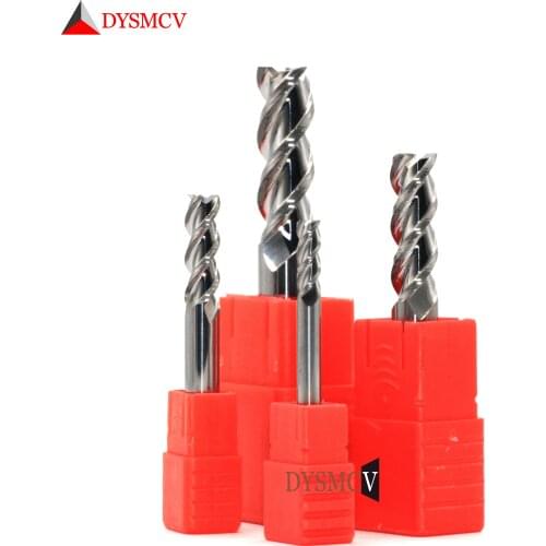 5pcs End Mill 12mm Long 100mm HRC60 4Flute 3F 2F Solid Carbide Spiral Endmills CNC Lathe Milling Cutter Tools for Metal