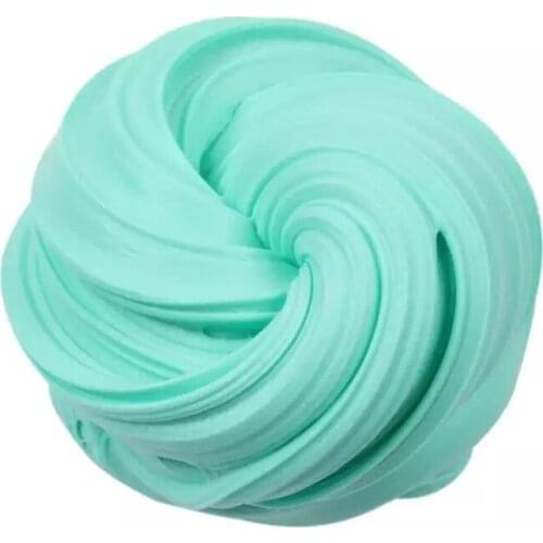 60ml/bottle green fluffy soft clay Toy Squeeze Cotton Mud Ramen Mud Stretchable Decompression Artifact Poke Mud Venting Clay