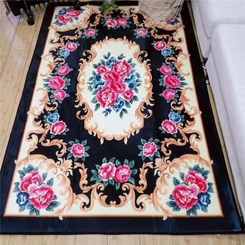 7 Models Carpet Cover Cotton Custom Size floral rug 3D Design Authentic and Modern Design Slip Carpet cover for Pet and Kids