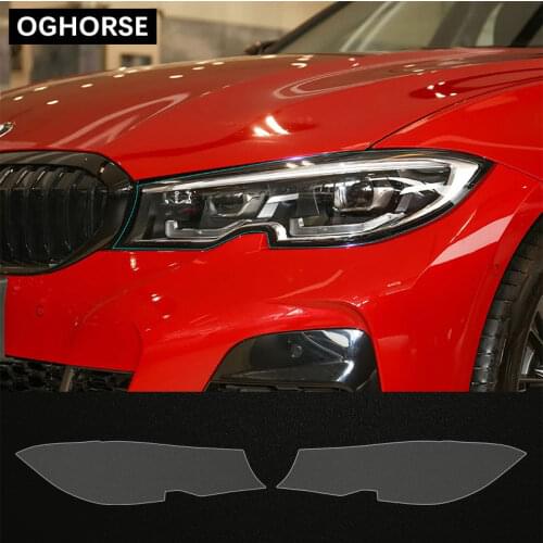Car Styling Transparent TPU Restoration Protection Sticker Car Headlight Protective Film For BMW 3 Series G20 2019- Accessories