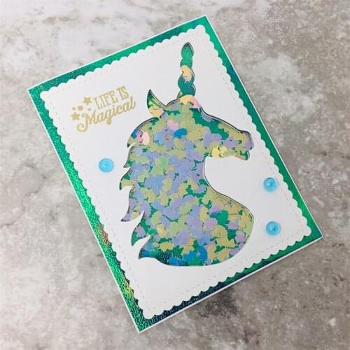 YPP CRAFT Big Unicorn Shaker Metal Cutting Dies Stencils for DIY Scrapbooking/photo album Decorative Embossing DIY Paper Cards
