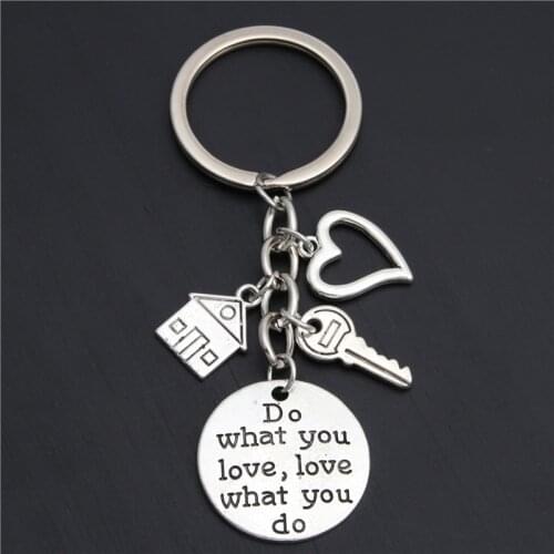1pc Acceoosry Realtor Keychain Real Housewarming Gift Sold House Keyring With Key Home Owner Jewelry
