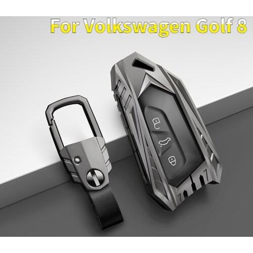 Zinc Alloy Car Key Cover For VW Volkswagen Golf 8 Mk8 MK4 2020 For Skoda Octavia A8 MK4 Rktavia A8 New Golf Mark 8 SEAT LEON MK4