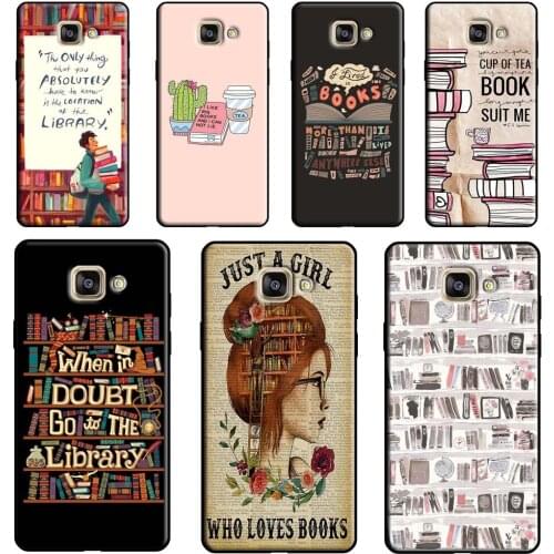 Reading books tea Printing Phone Case For Samsung Galaxy J7 J5 J3 2017 A3 A5 J1 2016 J6 J4 Plus A6 A8 A7 A9 J8 2018