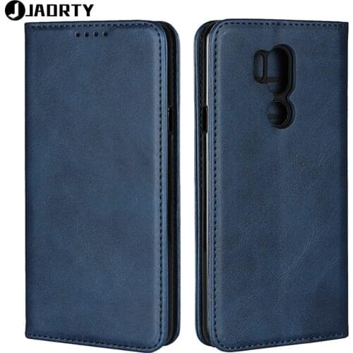 Jaorty Case On For Coque LG G7 ThinQ Cover For LG G7 ThinQ Case Luxury Leather Wallet Magnet Phone Flip Stand Cases