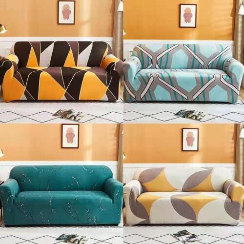 Home Decor Stretch Plaid Sofa Slipcover Elastic Sofa Covers for Living Room Funda Sofa Chair Couch Cover 1/2/3/4-Seater