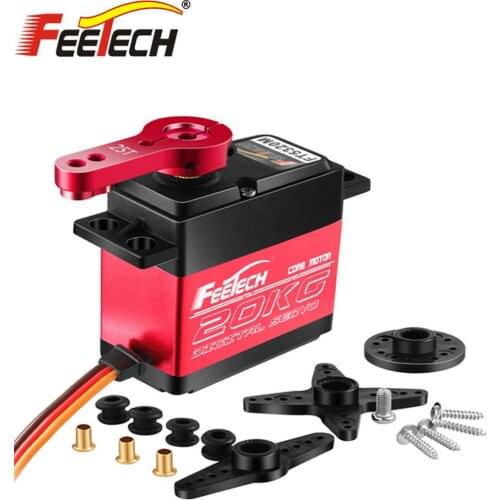 FEETECH FT5320M 20/25/35KG Servo 180° Locked-rotor Torque High Speed Metal Gear Digital Servo 25T Arm For 1/8 1/10 RC Cars