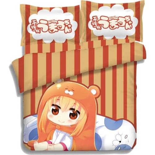 Hobby Express Umaru Doma - Himouto Umaru Chan Japanese Bed Blanket or Duvet Cover with Two Pillow Cases ADP-CP151202