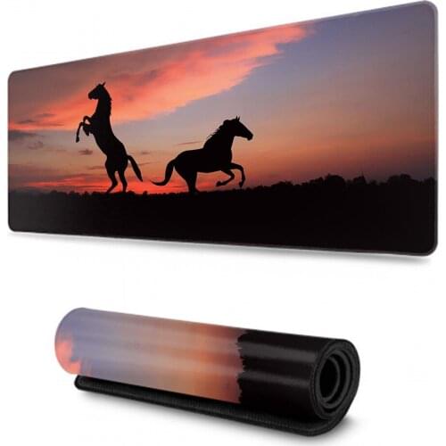 Cartoon Animal Cat Horse Natural Rubber Gaming mousepad Desk Mat Gaming Mouse Pad Large Mouse Pad Gamer Computer Mousepad