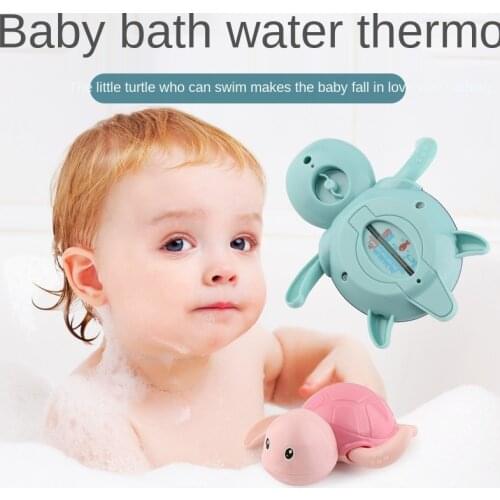 Tortoise Turtle Water Toys Measure Water Temperature Baby Thermometer Cartoon Electronic Bath Baby Water Thermometer