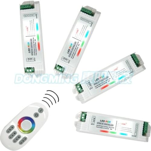 Touch panel IR remote control+ 4pcs 12A 2.4g rgb Controller wireless For RGB LED Strip RGB/Panel lamp