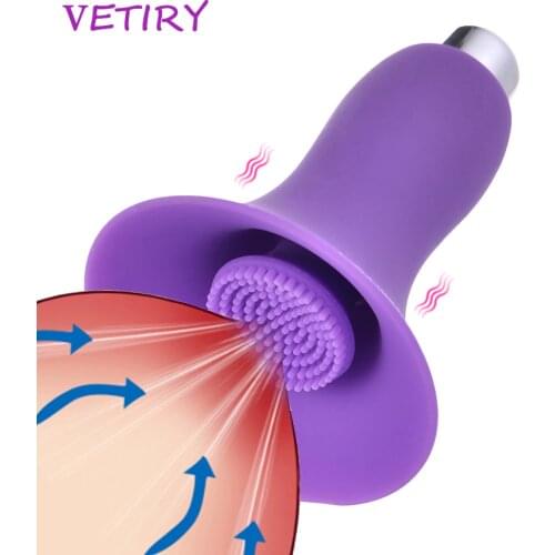 Clit Vibrator Brush Clitoral Stimulator Nipple Vibrating Massager Breast Enlarge Adult Flirting Sex Toys for Women Masturbation