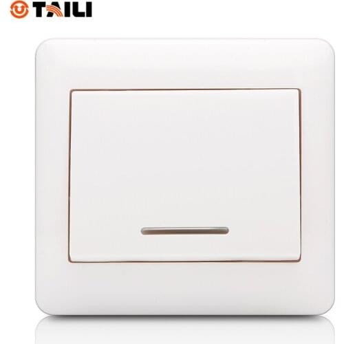 TAILI EU standard one gang one way wall switch light switch TL3301B-OS