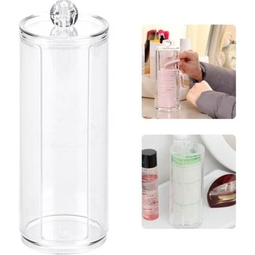 Acrylic Pad Case Cotton Pad Organizer Cotton Pad Organizer Cotton Pad Storage Case Container Makeup Remover Wipes Storage
