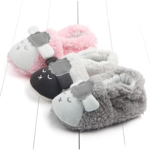 Autumn And Winter New Style Baby Toddler Shoes Baby Soft Bottom Shoes Lamb babyshows Not Afford Shoes