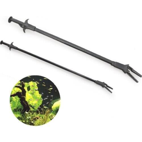 50CM Aquarium Live Tank Straight Curve Plant Tweezers Long Tongs Plant Shrimp Reef Plastic Pliers Tweezer Cleaning Tool