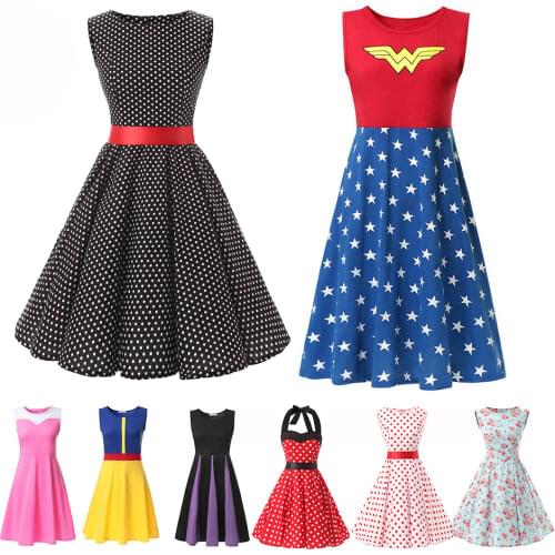 Adult Princess Dress Mom Women Cosplay Costume Snow White Superheros Belle Anna Elsa Arier Party Clothes Women Summer Dress 2XL