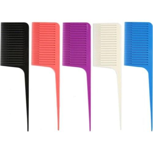 1PC Profession Dyeing Comb Weave Comb Tail Pro-hair Dyeing Comb Weaving Cutting Combs Hair Brush for Hairdressing