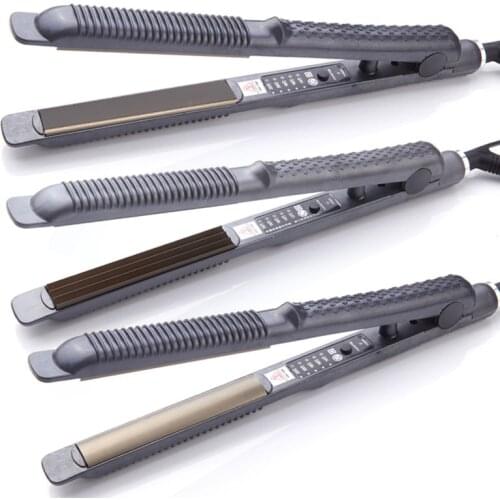 Professional Crimp Iron Hair Straightener Corrugation Fluffy Hair Styler Narrow Plates Hair Curler Corrugated Crimping Tools