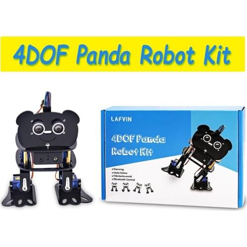 LAFVIN DIY 4-DOF Panda Robot Kit Programmable Dancing Robot Kit For Arduino Nano Electronic Toy / Support Android APP Control