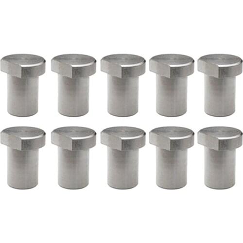 10Pcs Workbench Stoppers, Stainless Steel Limit Tenon Blocks, Fixed Woodworking Table Accessories