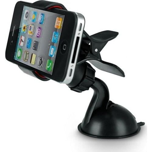 Universal 360 Degrees Rotation Car Mobile Phone GPS Sucker Holder Clip Stand