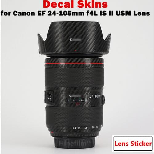 Premium Decal Skin for Canon EF 24-105mm f4L IS II USM Lens Protector Anti-scratch Cover Film EF24-105F4 Wrap Sticker