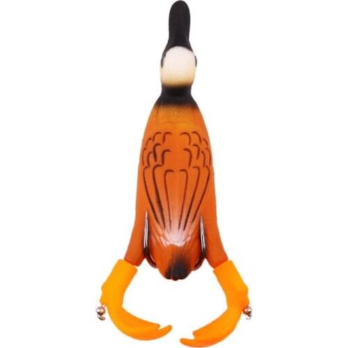 1PCS NEW duck soft lure floating Crank 95mm 12g Fishing Lure freshwater Simulation Bass Snakehead Lure lifelike