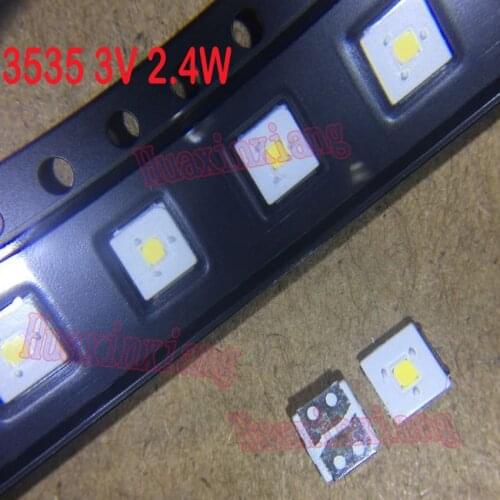 1000PCS/Lot Lumens SMD LED 2.4W 3535 3V Cool White High Power For TV Backlight Application