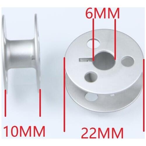 10079A / BO-112(A) Three Hold Aluminum Bobbin For GOLDEN WHEEL CS-810,CS-820, PFAFF 335 Sewing Machine Parts Accessories