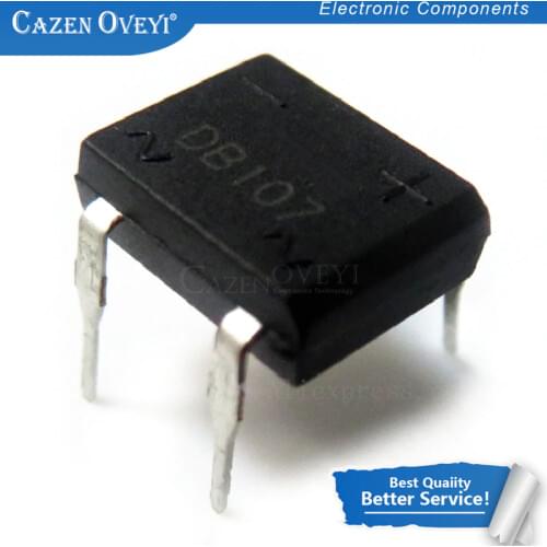 20pcs/lot DB107 DIP-4 1A 1000V Single Phases Diode Rectifier Bridge In Stock