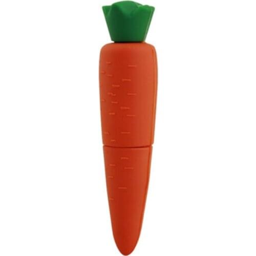 2021 Creative Green Soft Plastic Cute Carrot USB2.0 Flash Drive