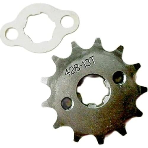 428 13 T Tooth 17mm Front Engine Sprocket for 50cc 70cc 90cc 110cc 125cc Taotao Dirt Pit Bike ATV Quad Buggy Scooter Motorcycle