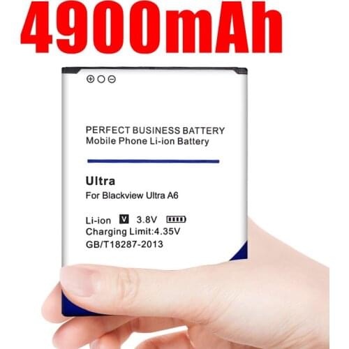 4900mAh 3.8V For Blackview Ultra A6 Smartphone Celular Bateria
