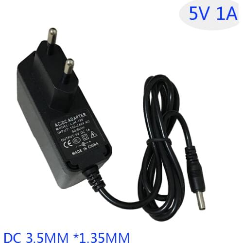 AC 100-240V To DC 5V 1A Power Adapter Switching Power Supply DC 3.5*1.35mm For Router power
