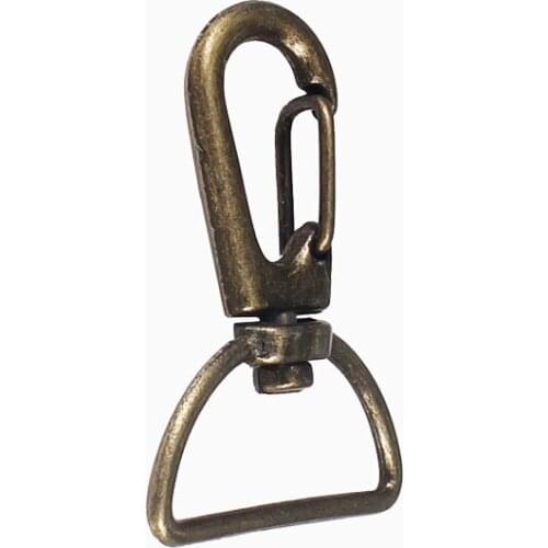 100piece 3.9*3cm Antique Bronze Metal Trigger Snap Swivel Hardware Hook Clasp Sewing Supplies for Belt Bag Key Ring K480