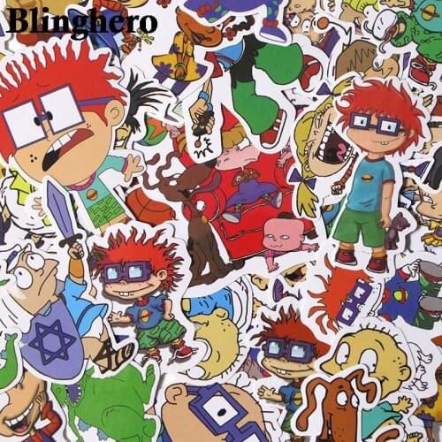 CA375 40pcs/set Dinosaur Mixed Stickers Laptop Car DIY Skateboard Graffiti Laptop Badge Motorcycle Luggage Bags Accessories