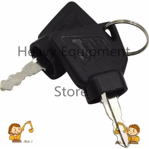 1PC Black 3CX Parts Digger Plant Equipment Ignition Key For JCB Switch Starter