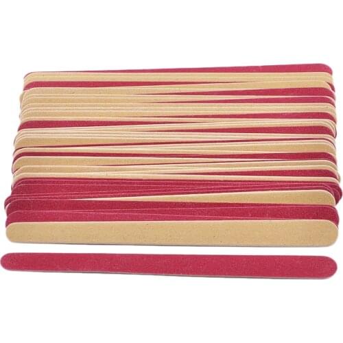 Wooden Nail File Blocks Professional 100pcs 150/150 Grit Nail Polish Sanding Strips Polishing Grinding Manicure Care Tools