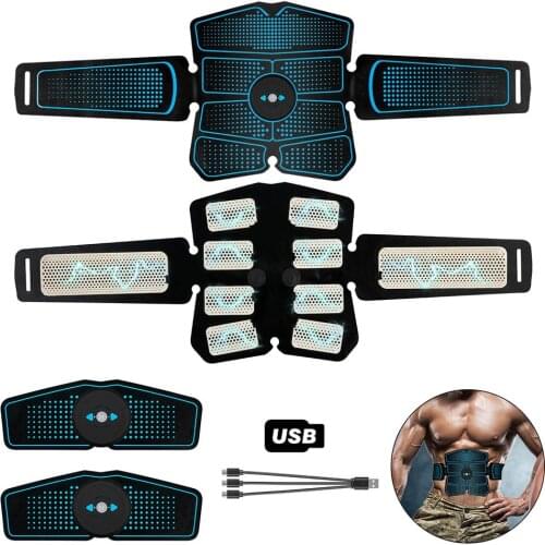 EMS Muscle Stimulator Home Gym Fitness Equipment Exercise Machine Buttocks Training Abs Trainer Electronic Toning Belts