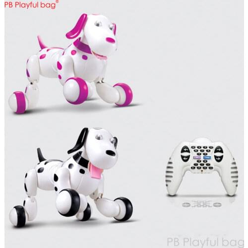 Playful bag 2.4G remote control jumping dog Dancing robot pet toys multifunctional Cute puppy children toys Funny Smart dog AB16