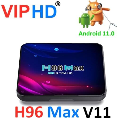 H96max 4K HD Media Player Bluetooth 4.0 Android TV Box H96 MAX V11 Smart TV Box 5.8G WIFI Google Voice Set Top Box