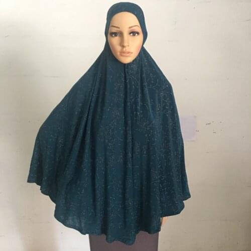 H051Big size XL muslim hijab scarf islamic headscarf hat armia pull on headwrap pray turban caps kaftan