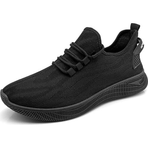 Vulcanized Shoes for Men 2019 Mesh New Men Sneakers Lace Up Low Top Jogging Shoes Man Loafer Footwear Breathable Air Flat Sports