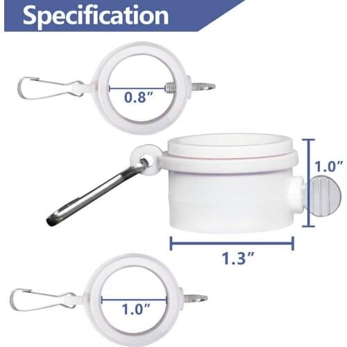 2pcs Plastic Flagpole Mounting Rings Set With Fixed HookAnti Wrap 360 Rotatable Ring With Carabiners